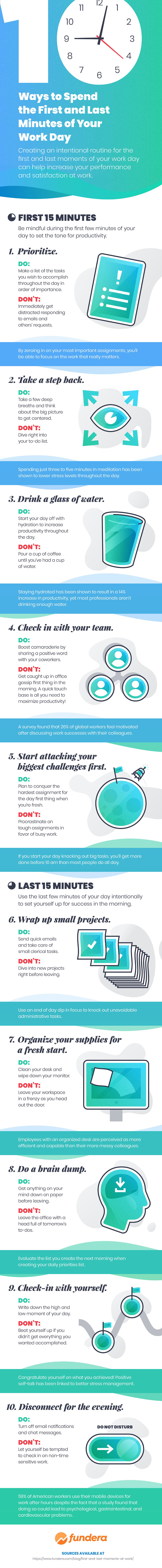 [Infographic] How To Start And End Your Workday